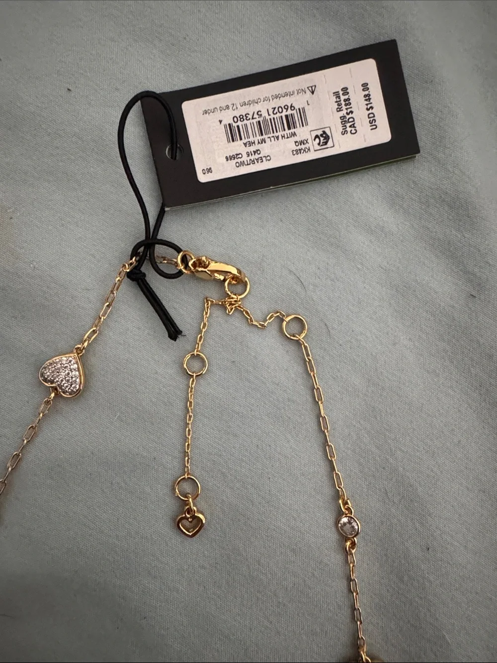 Kate Spade Cubic Zirconia Pavé & Bezel Station Collar Necklace, 16